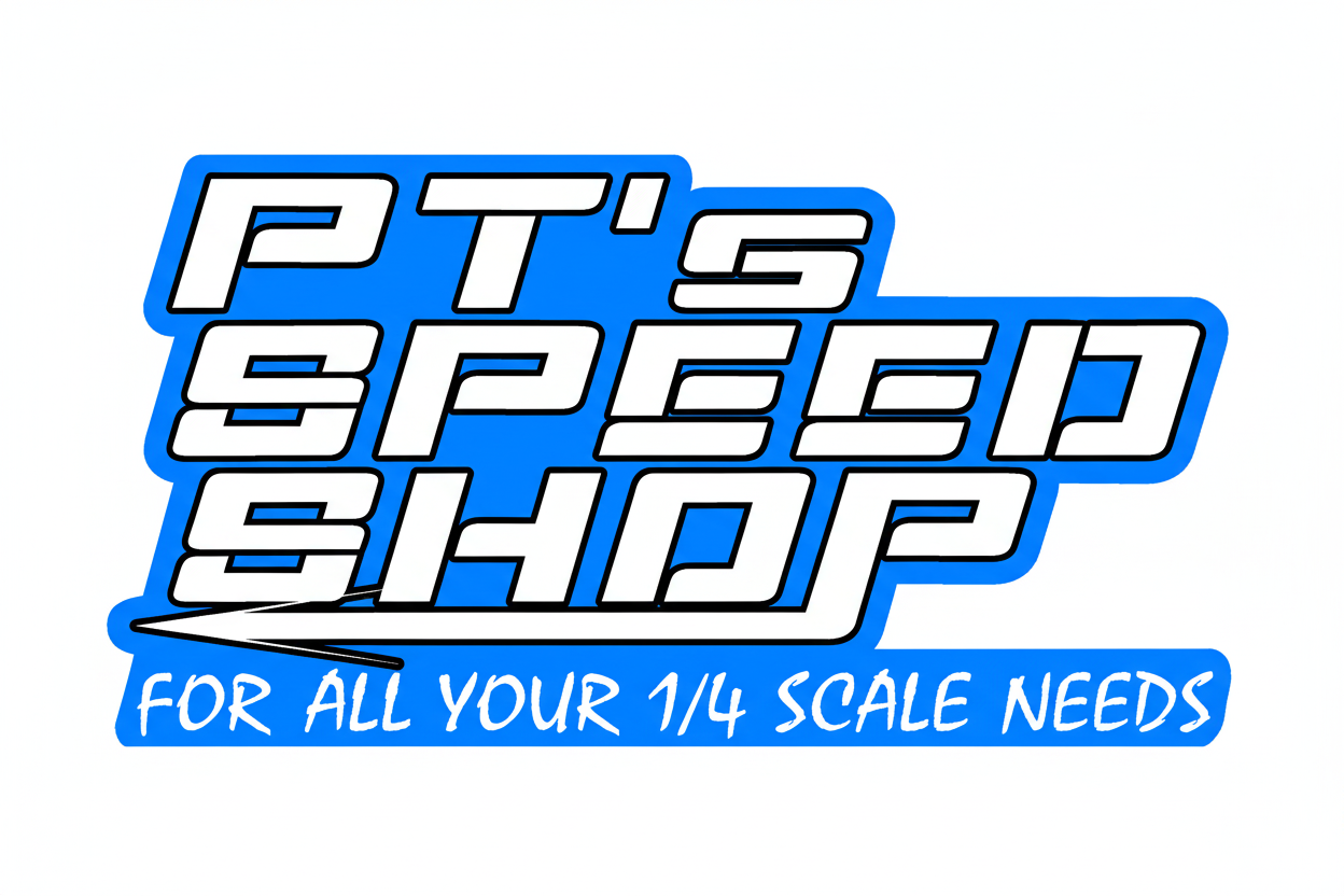 PT's Speed Shop Hero Banner - White Background